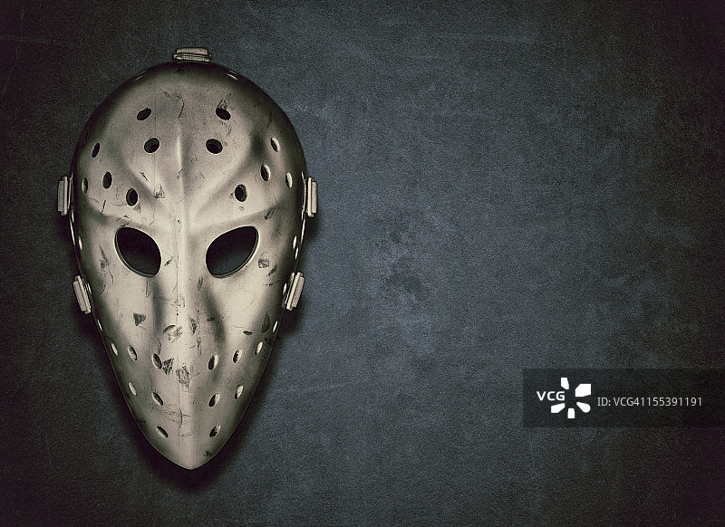 复古曲棍球守门员面具图片素材