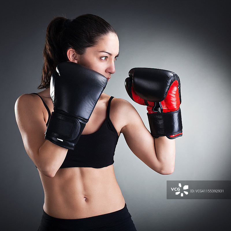 女拳击手图片素材