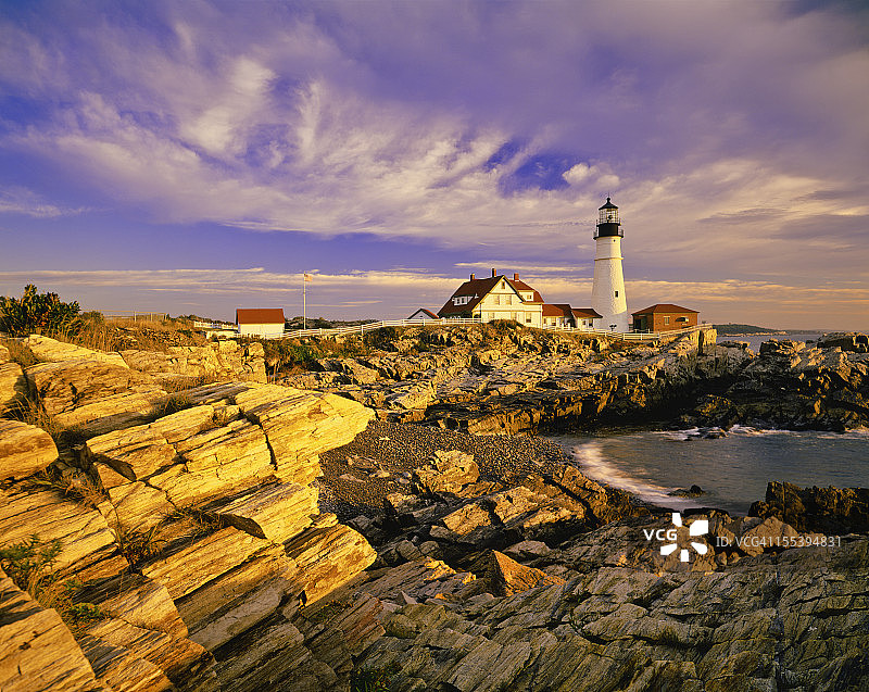 缅因州海岸线图片素材