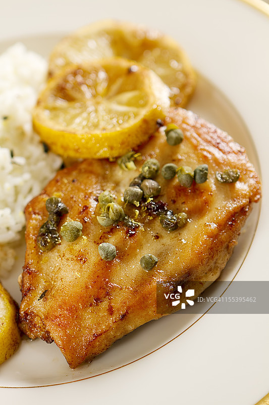 意式柠檬鸡图片素材