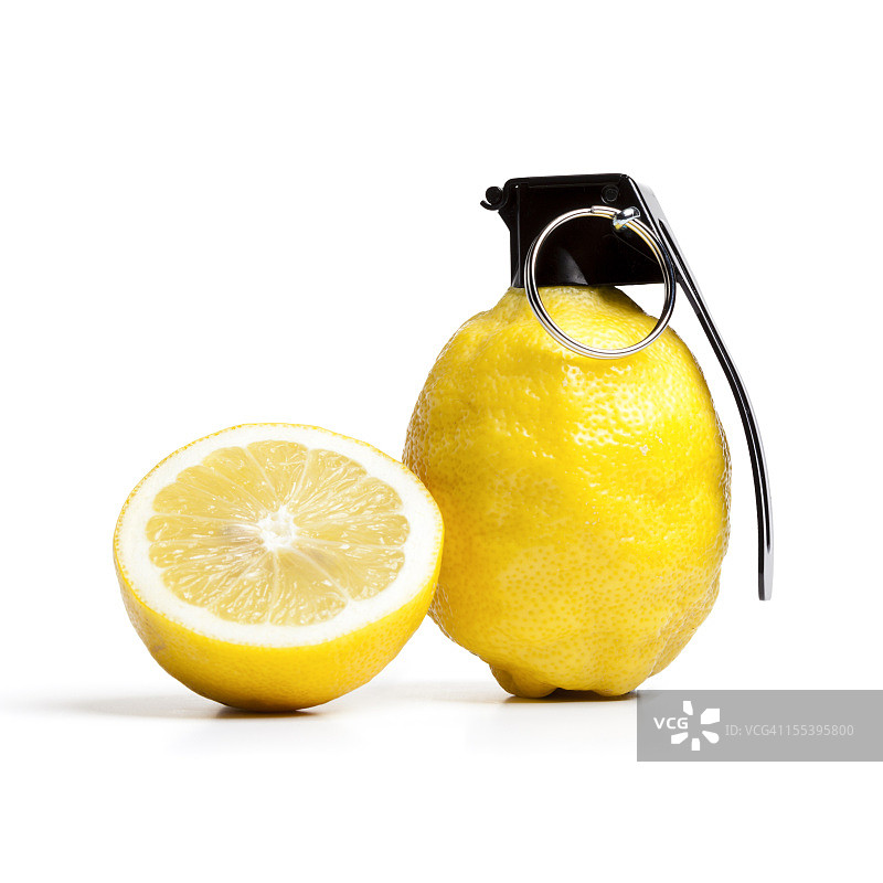 维生素炸弹-柠檬手榴弹水果图片素材