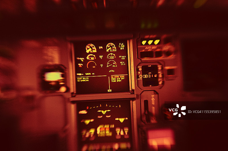 空客A320驾驶舱细节图片素材