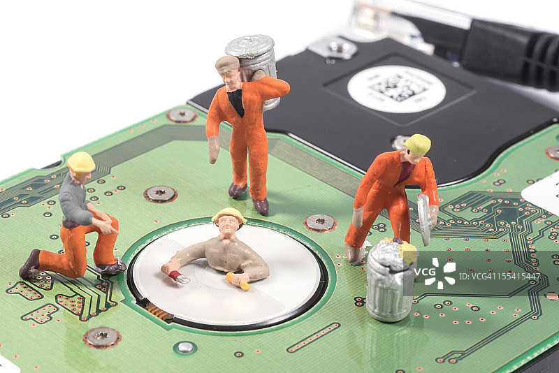 清理硬盘驱动器 - 删除文件图片素材