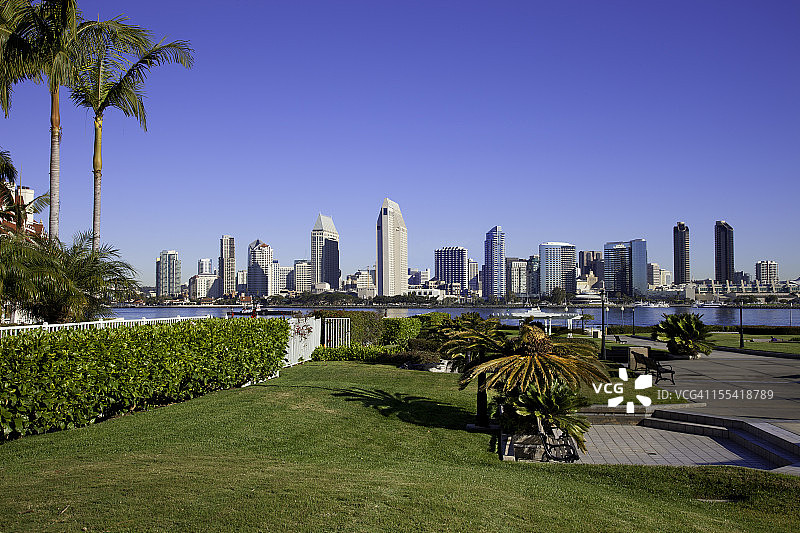 加利福尼亚州圣地亚哥天际线图片素材