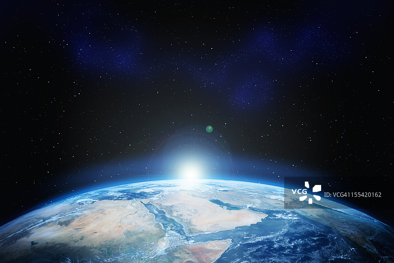 带有星星的地球图片素材