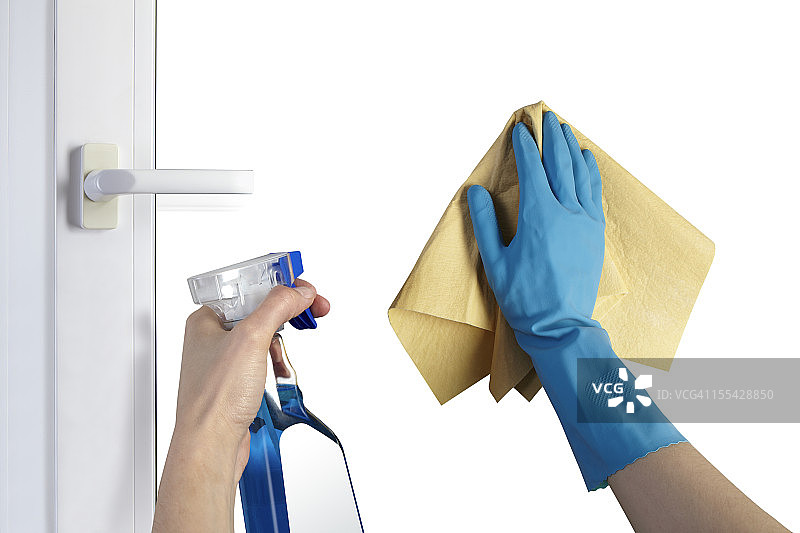 清洁窗户图片素材