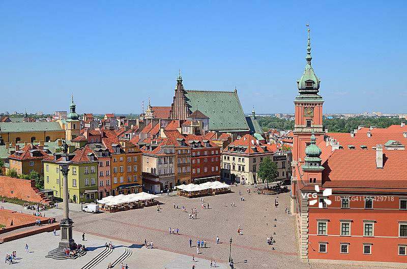 华沙城堡广场图片素材