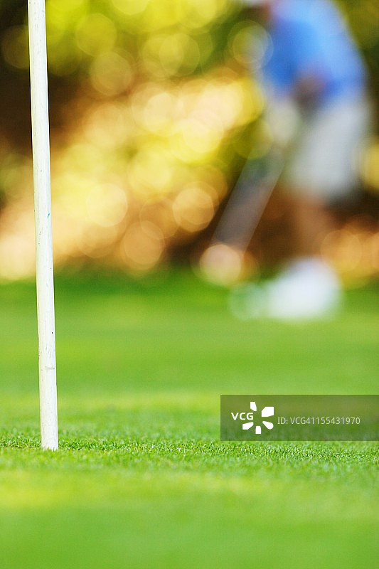 高尔夫球场推杆果岭图片素材