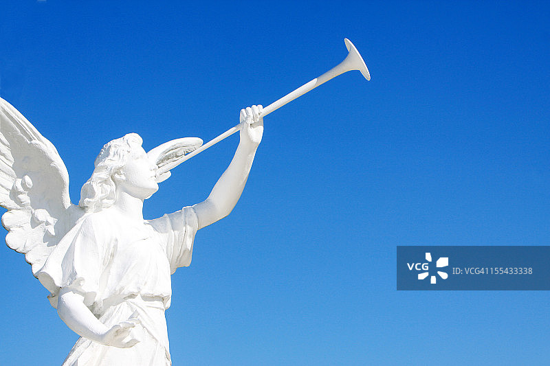 天使报喜雕像图片素材