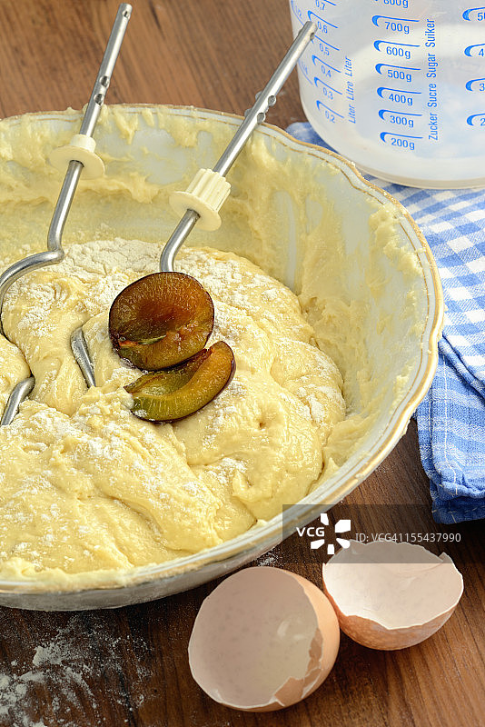 李子松饼蛋糕图片素材