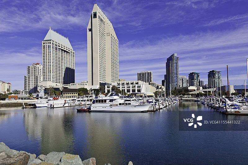 加利福尼亚州圣地亚哥天际线图片素材