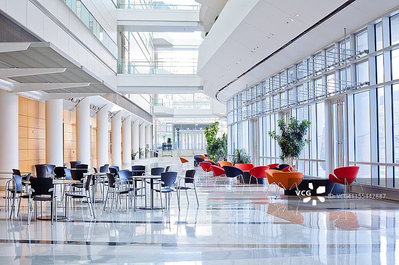 未来主义办公室大厅图片素材