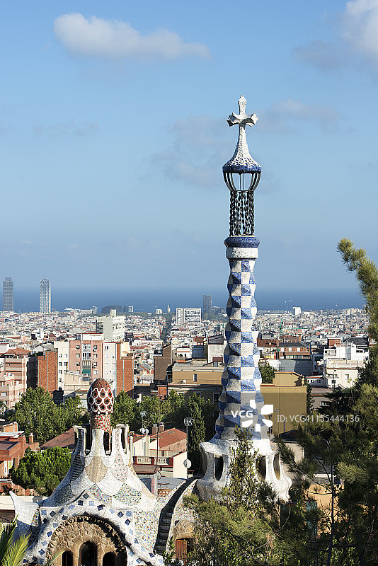 西班牙巴塞罗那奎尔公园图片素材