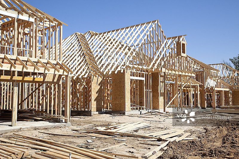 新住宅建筑工地图片素材