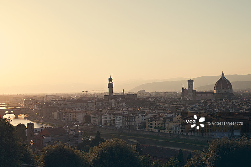 佛罗伦萨黄昏景色图片素材