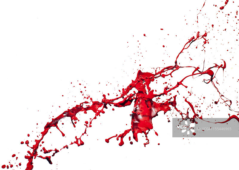 红色油漆飞溅图片素材