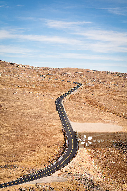 高原上的公路图片素材