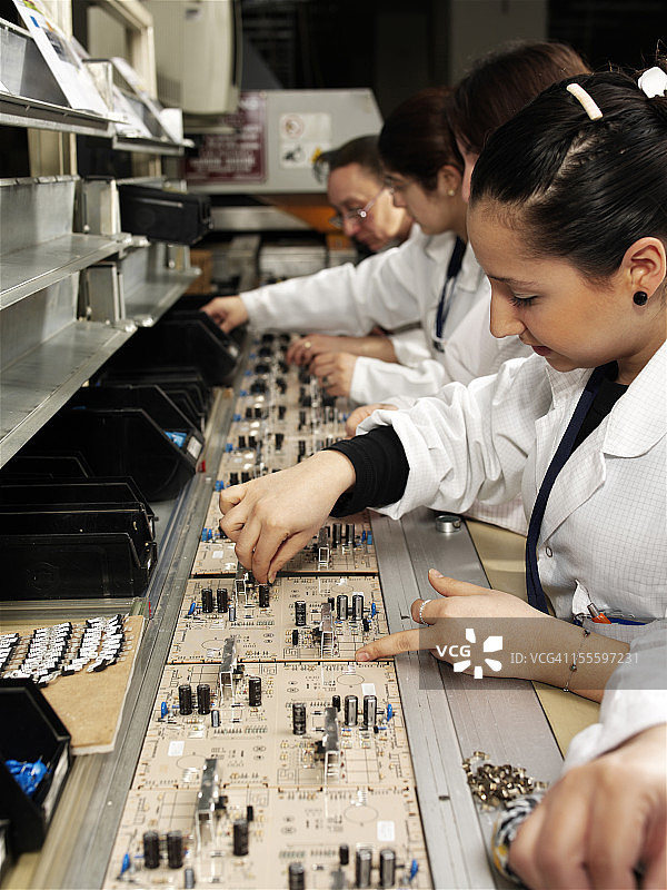 电脑生产线图片素材