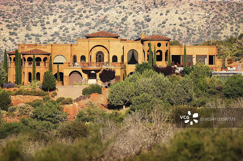 沙漠西南别墅建筑图片素材