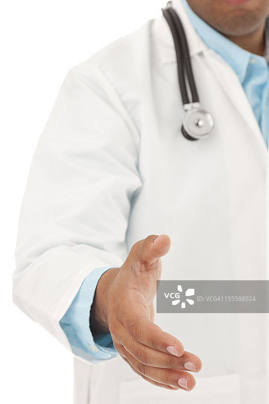 男医生伸出手图片素材