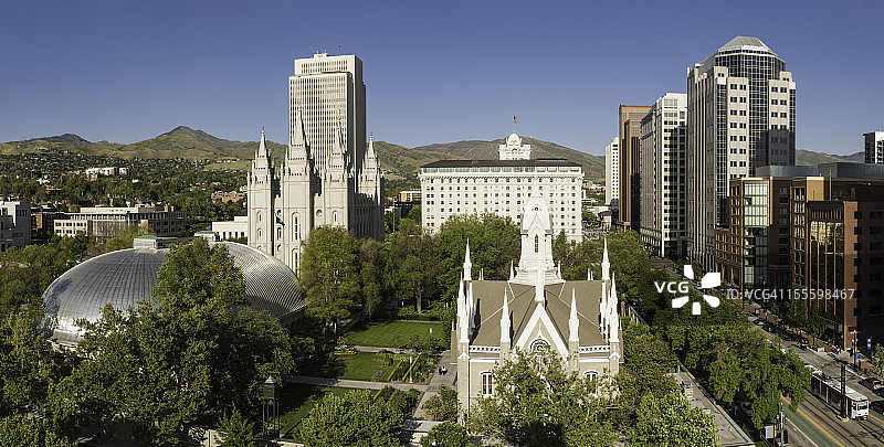 盐湖城摩门圣殿广场（犹他州）图片素材