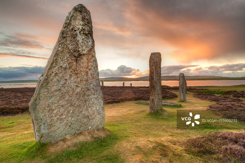 布罗德加尔石圈，奥克尼群岛图片素材