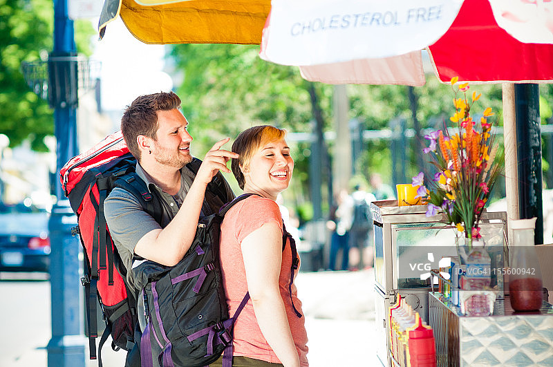 城市背包客图片素材
