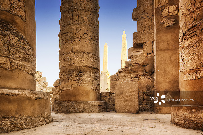 卡纳克神庙建筑群图片素材