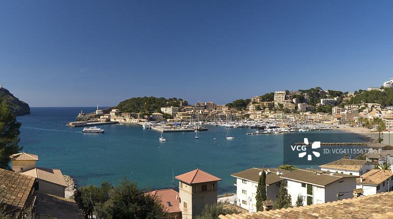 西班牙马略卡岛索列尔港图片素材