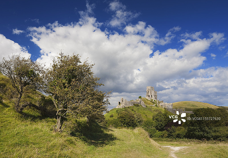 英国多塞特郡科夫城堡图片素材