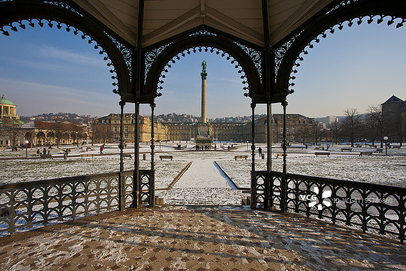 德国巴登-符腾堡州斯图加特新王宫景色图片素材
