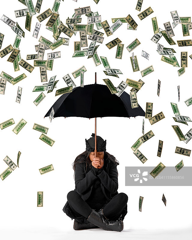 现金雨图片素材