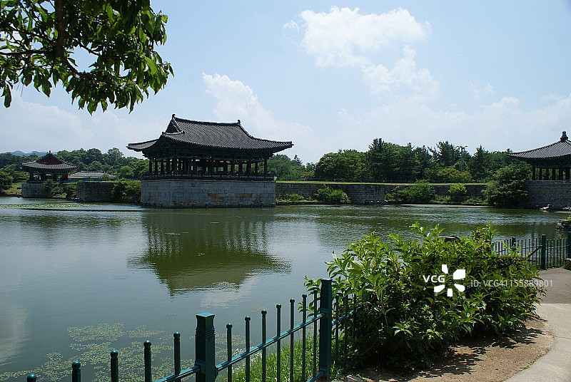 韩国庆州雁鸭池图片素材