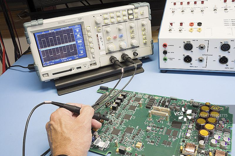 电子电路故障排除图片素材