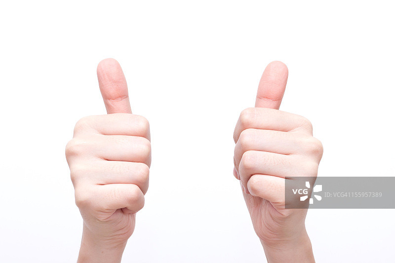 手势符号“非常好”图片素材