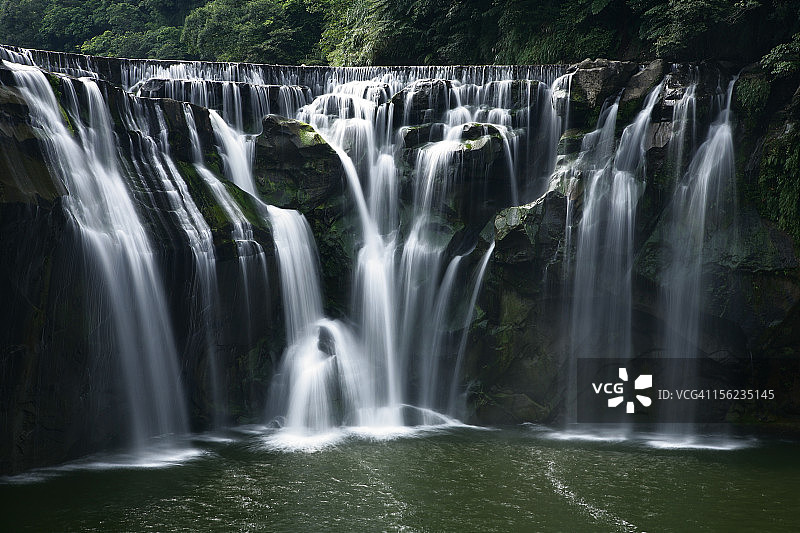 中国台湾十分瀑布图片素材