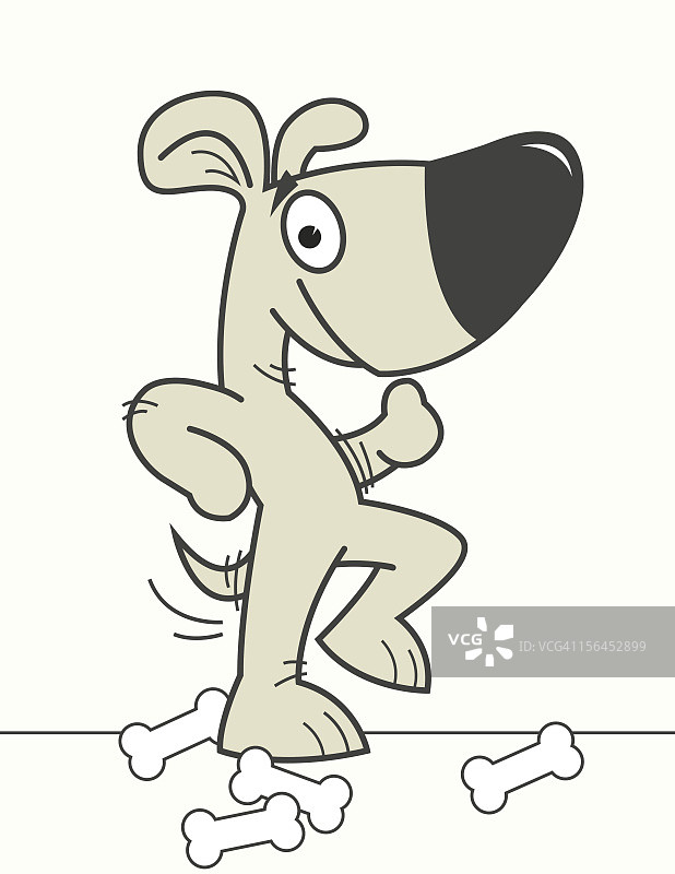 跳舞的狗图片素材