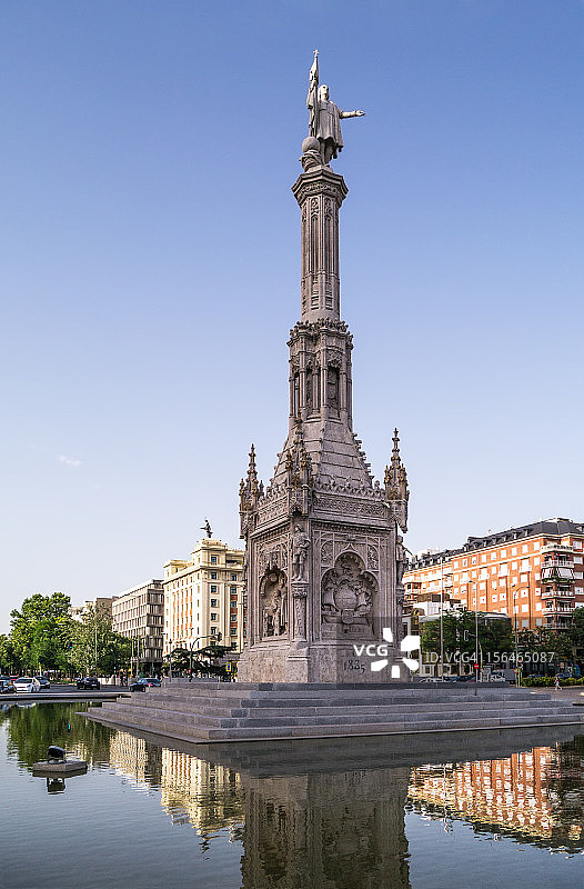 西班牙马德里哥伦布广场图片素材