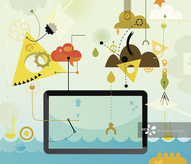 个人平板电脑图片素材