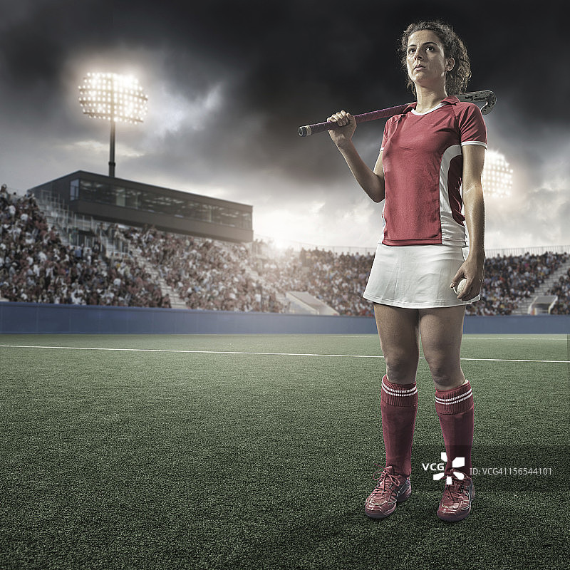 曲棍球运动员图片素材