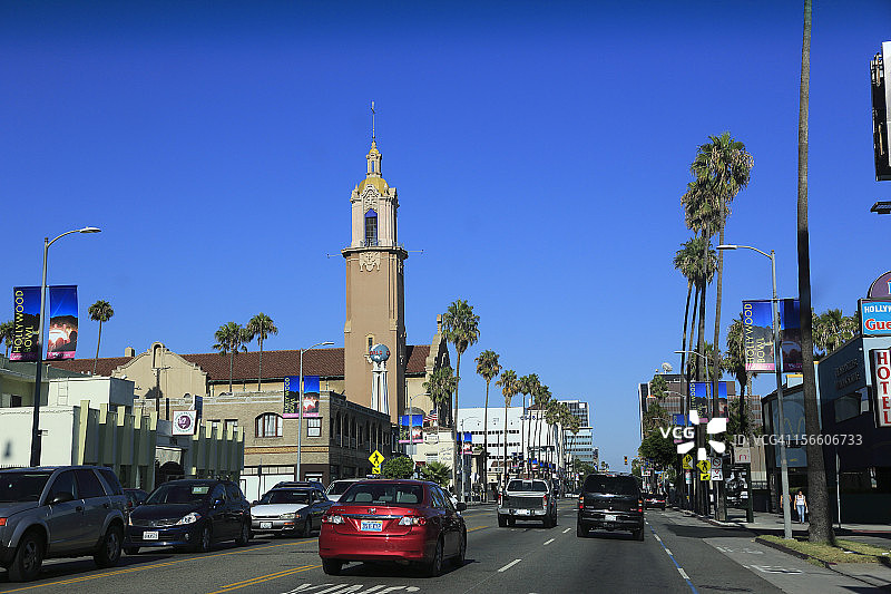 日落大道图片素材