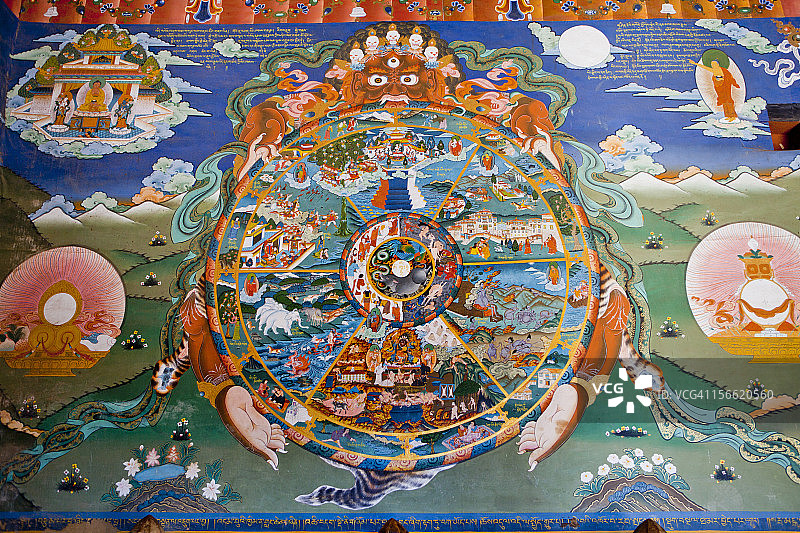 精细的轮回之轮绘画图片素材