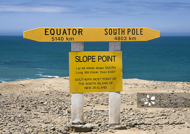 新西兰斜坡角图片素材