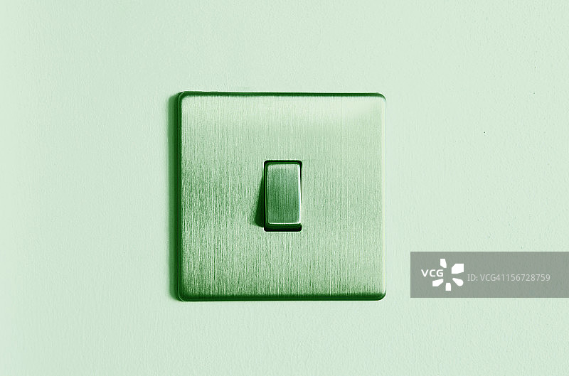绿色金属灯开关图片素材