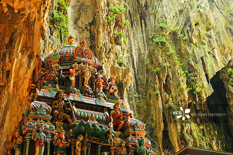 黑风洞寺庙中的印度教神灵图片素材