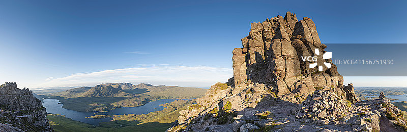 苏格兰斯托尔老山日出全景图片素材