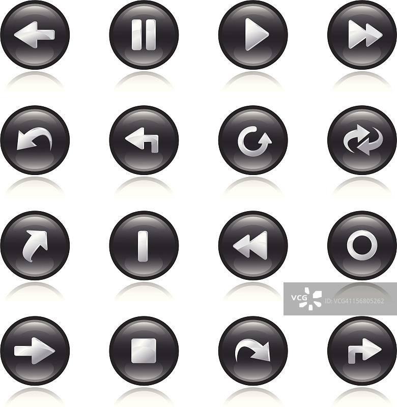 圆形图标集图片素材