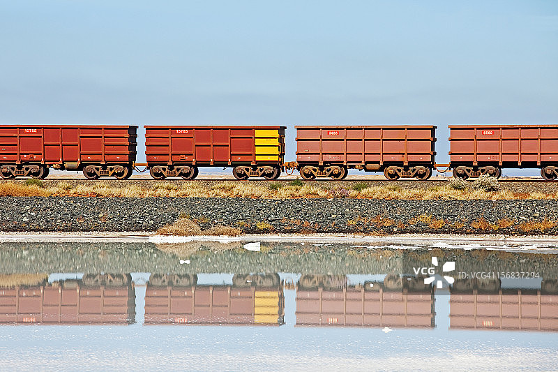 力拓集团，盐产量，黑德兰港，澳大利亚图片素材