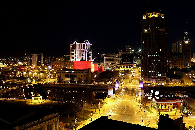 密尔沃基夜景图片素材