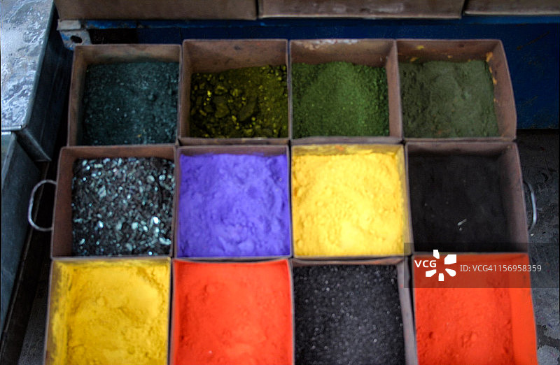 市场上的染料粉图片素材